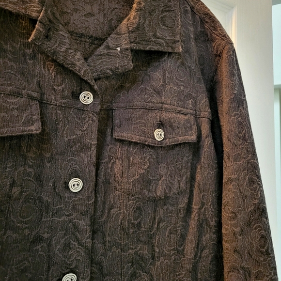 Chico's Jacket/TexturedFabric/ Button Front - Picture 2 of 5
